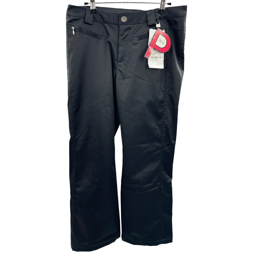 NILS Margie Ski Pants Size 8 Petite Black Waterproof Insulated Stretch NWT 185.0
